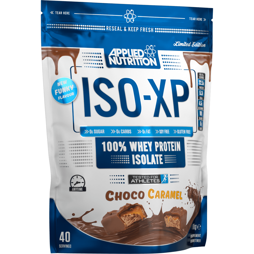 Applied Nutrition ISO-XP 100% Whey Protein Isolate 1 kg Chocolate Caramel